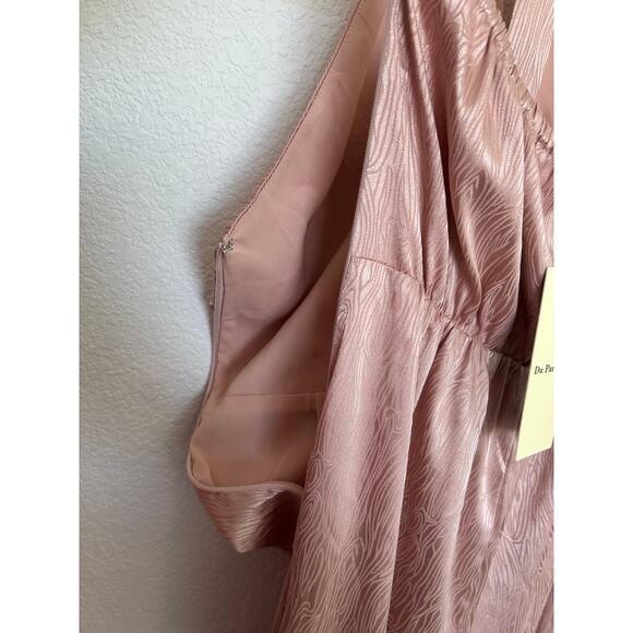 Free People Du Paradis Blush Halter Jumpsuit - S - Picture 3 of 4